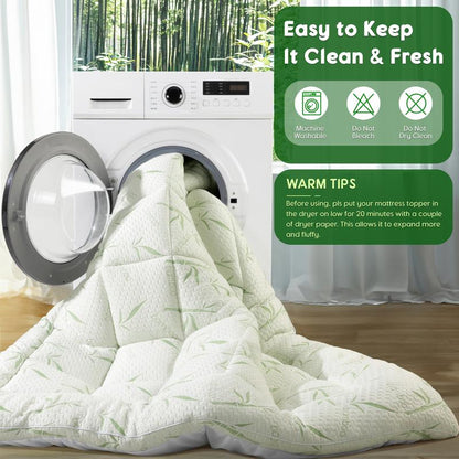 Bamboo Cooling Mattress Topper