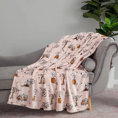Peanuts Harvest Plush Throw Blanket